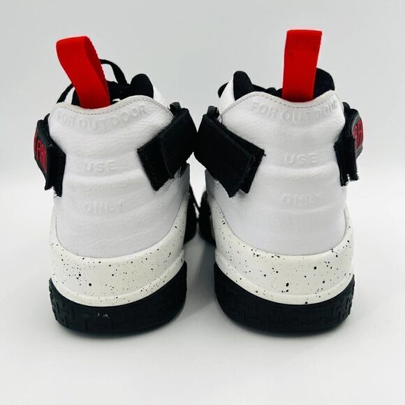 Nike Air Raid Sneakers White/Black High-Top Shoes Size 9.5 - Picture 13 of 14